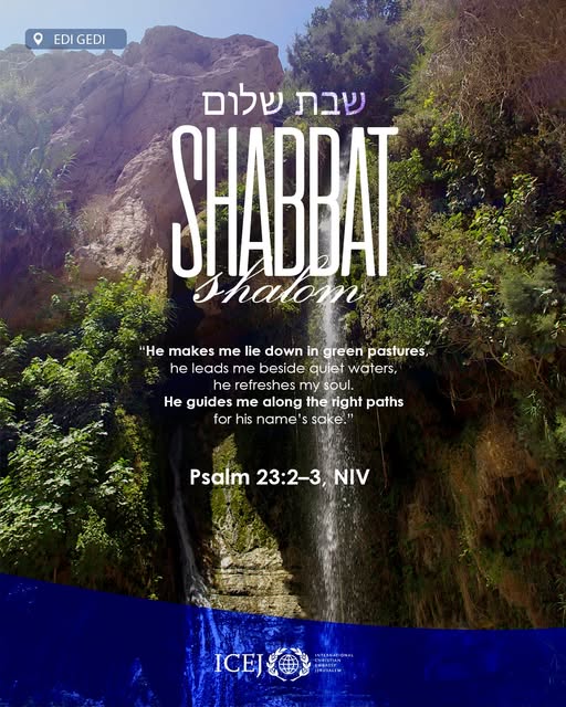 Shabbat Shalom. ✨
“He makes me lie down in green pastures, he leads me beside quiet waters, he refreshes my soul. He guides me along the…