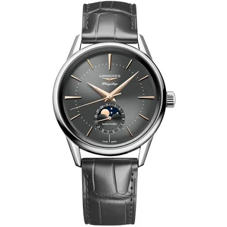 Jared Jewelers Longines Men's Flagship Heritage Moonphase Automatic Watch