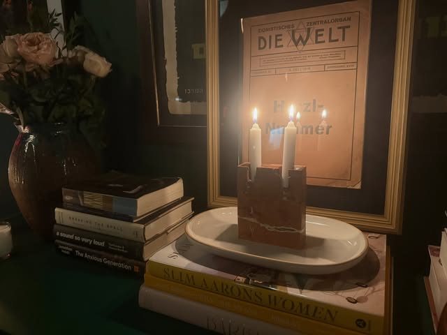 Shabbat shalom. A little light travels a long way. ✨