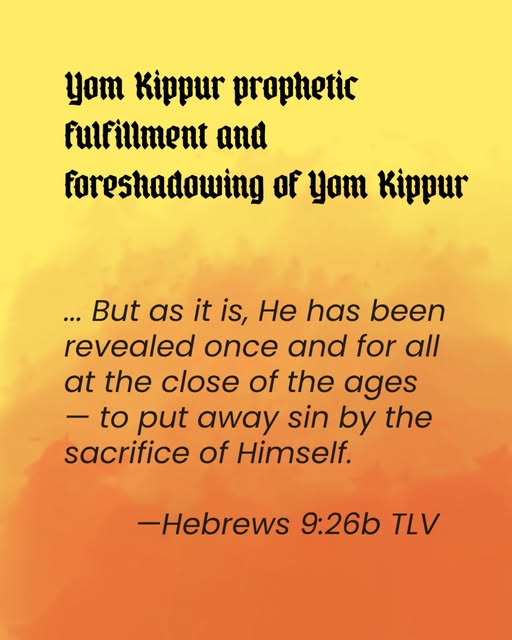 Discover the hope of Yom Kippur fulfilled in Messiah 👉 follow the Linktree in our bio and select “Yom Kippur”