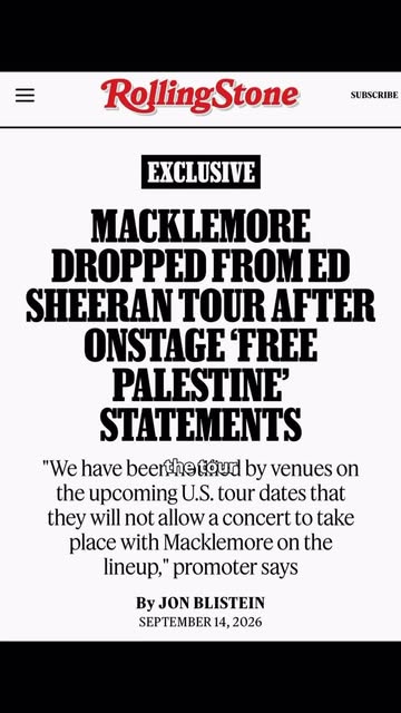 You’re only bringing up Kanye West because Macklemore got dropped from Ed Sheeran’s tour. I brought him up on Piers Morgan when you were…
