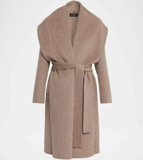 Neiman Marcus Kobi Halperin Women's Yael Shawl-Collar Wool Wrap Coat