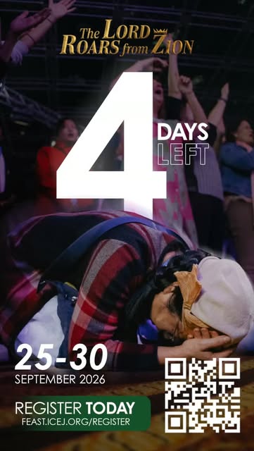⏳ 4 DAYS TO GO! 🦁 
The Feast is almost here! In just 4 days, believers from across the nations will gather in Jerusalem for the Feast of…