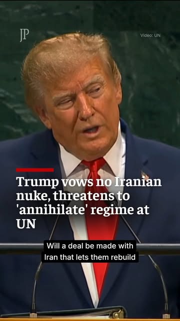 Deal or 'annihilate': Trump's big Iran decision looms 

Speaking at the UN General Assembly on Tuesday, US President Donald Trump said he…