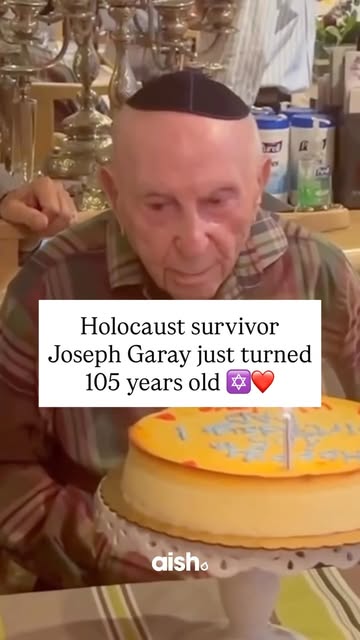 Happy 105th birthday to Holocaust survivor Joseph Garay! ❤️

Joseph’s entire family was murdered in the Holocaust. During the war, he bec…