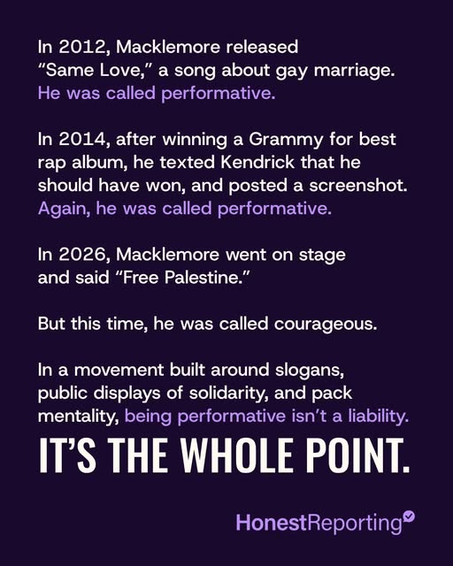 For more than a decade, @Macklemore has been accused of performative activism, and profiting off of it. 

In 2012, he released “Same Love…