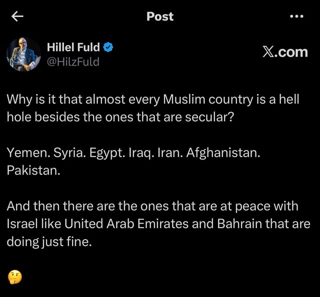 “Those who bless the Jewish people will be blessed…” 

And those who curse us? Well, it’s gonna suck for them. 

Just facts.