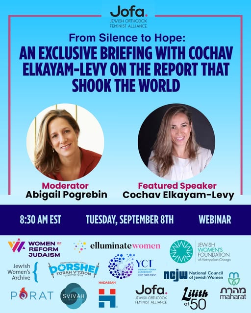 Hadassah is proud to cosponsor an exclusive behind-the-scenes briefing hosted by Jofa with Cochav Elkayam-Levy, the Israeli human rights…