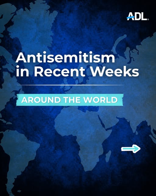 Antisemitism is a global threat. 

Swipe through to see just a handful of antisemitic incidents that took place around the world in recen…