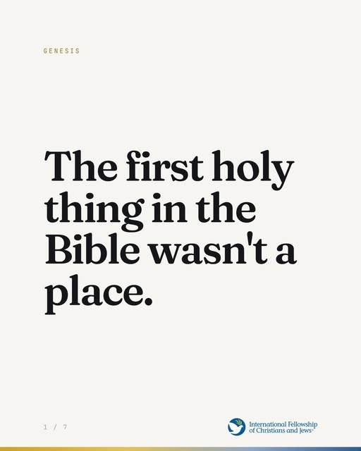 God did not make rest holy because the work was finished.

He made the seventh day holy because He chose to stop.

Shabbat reminds us tha…
