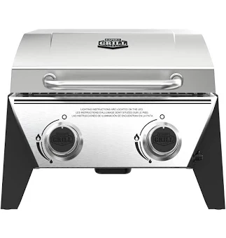 Expert Grill Stainless Steel 2-Burner Tabletop Gas Grill