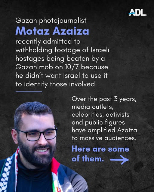 Gazan photojournalist Motaz Azaiza recently admitted to withholding footage of Israeli hostages being beaten by a Gazan mob on 10/7 becau…