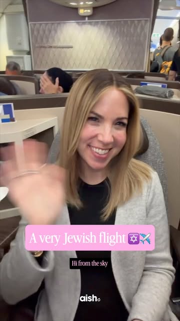 There’s flying… and then there’s flying ✡️✡️✡️

From kosher meals to Hebrew TVs, here are some things you’ll experience on a flight to/fr…