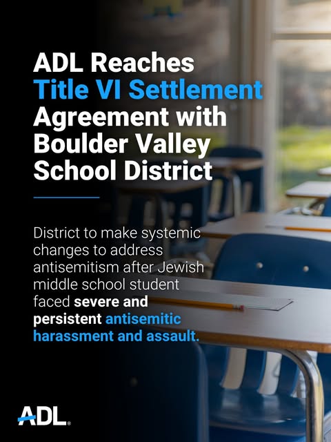 BREAKING: Boulder Valley School District agrees to implement comprehensive, districtwide measures to prevent and address antisemitic hara…