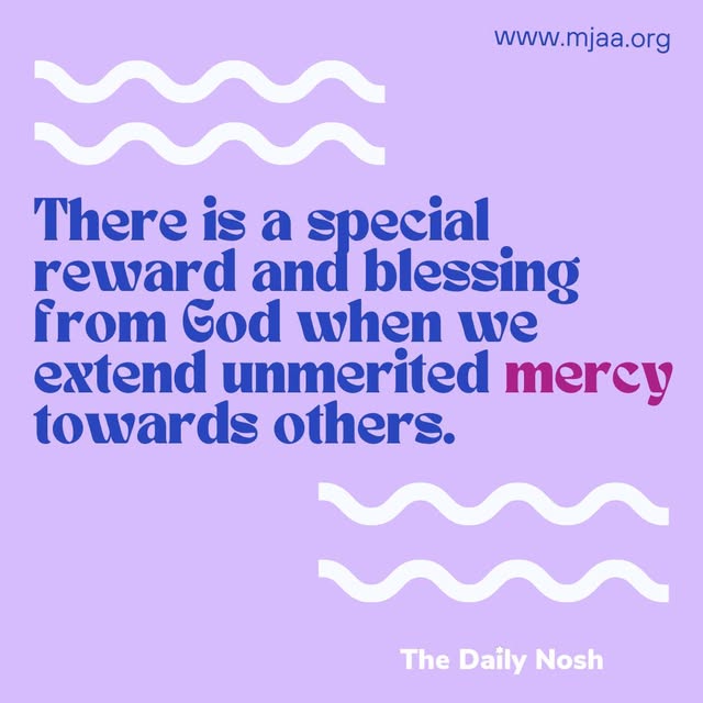 www.mjaa.org
The Daily Nosh by Joel Chernoff: If your enemy is hungry, give him bread to eat, and if he is thirsty, give him water to dri…