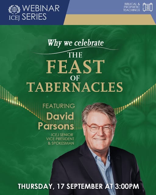 Why We Celebrate the Feast of Tabernacles ✨

Join us for another ICEJ Webinar Series as we explore the biblical and prophetic meaning beh…
