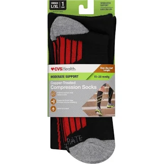 CVS Support Copper-Treated Compression Socks