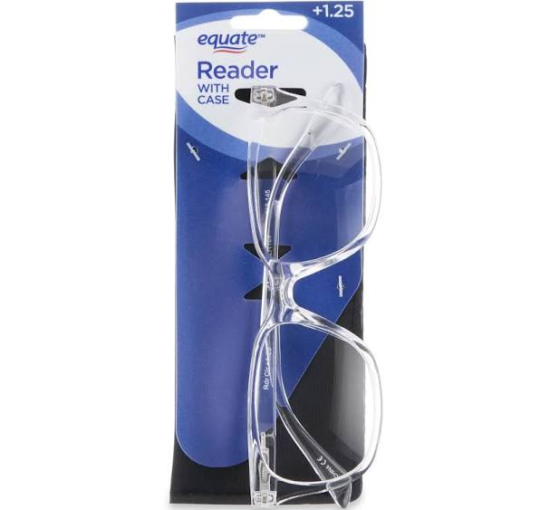 Equate Reader Glasses with Clear Case