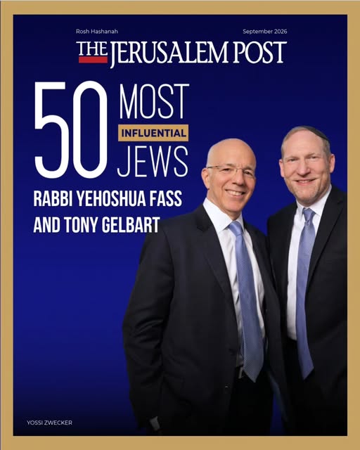 We are so proud to see Nefesh B'Nefesh co-founders Rabbi Yehoshua Fass and Tony Gelbart featured on @thejerusalem_post's 50 Most Influent…