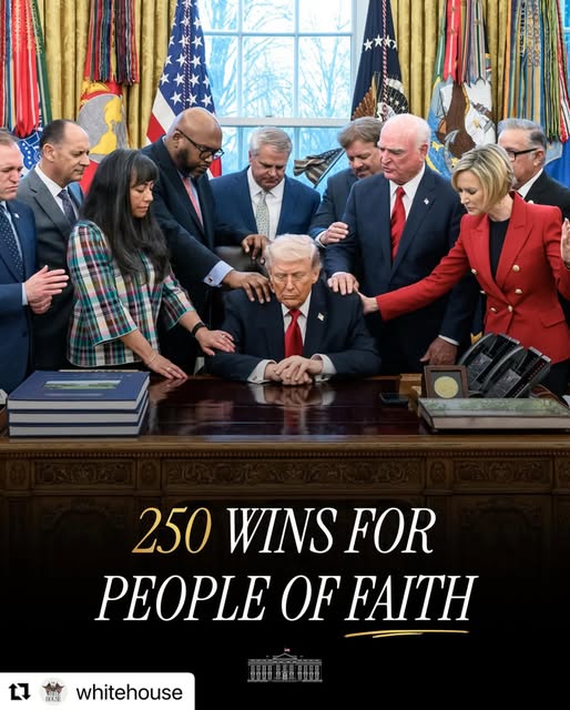 Thank you President @realDonaldTrump for keeping your promises to people of faith. 

#Repost @whitehouse
・・・
250 years, 250 wins for peop…