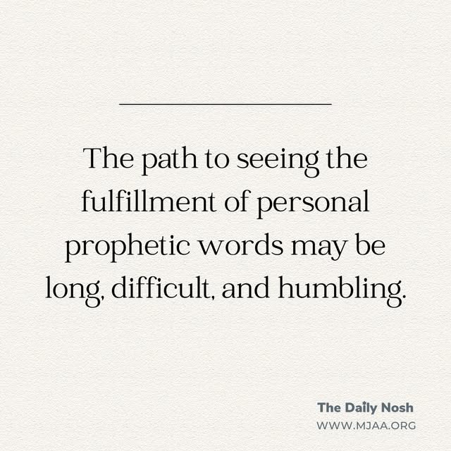 www.mjaa.org
The Daily Nosh by Joel Chernoff: He sent a man before them – Joseph, sold as a slave. They hurt his feet with shackles, he w…