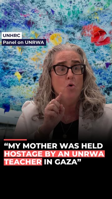 “Why did an UNRWA teacher hold my 84-year-old mother hostage in his Gaza attic?”

Good question from courageous peace activist Neta Heima…