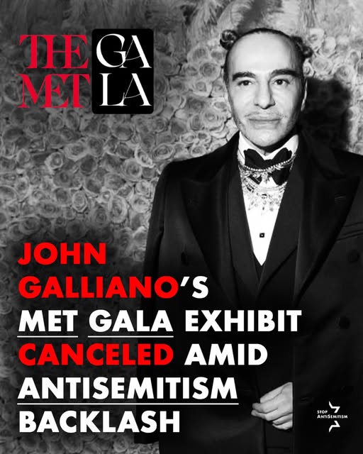 Great news - the Met Gala 2027 will no longer honor John Galliano after massive backlash concerning the designer’s past antisemitic comme…