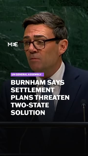 British Prime Minister Andy Burnham used his address to the United Nations General Assembly to warn that continued war on Gaza and Israel…