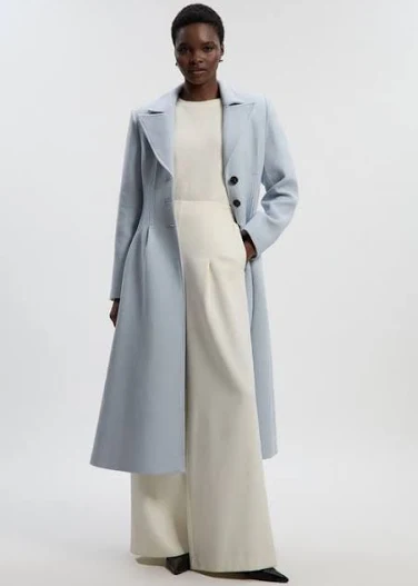 Nordstrom Karen Millen Women's Wool Corset Maxi Coat
