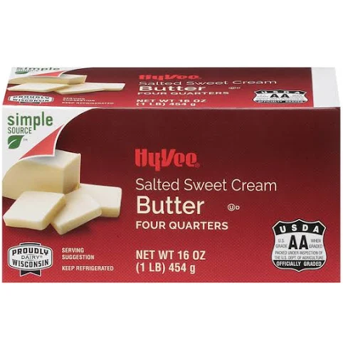 Hy-Vee Salted Sweet Cream Butter Quarters