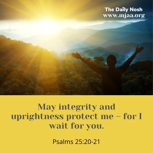www.mjaa.org
The Daily Nosh by Joel Chernoff: Guard my soul and deliver me. Let me not be ashamed, for I take refuge in you. May integrit…
