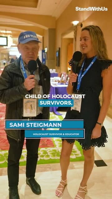 Throwback to a powerful message from Sami Steigmann, Holocaust survivor and educator, at the March 2026 StandWithUs International Confere…