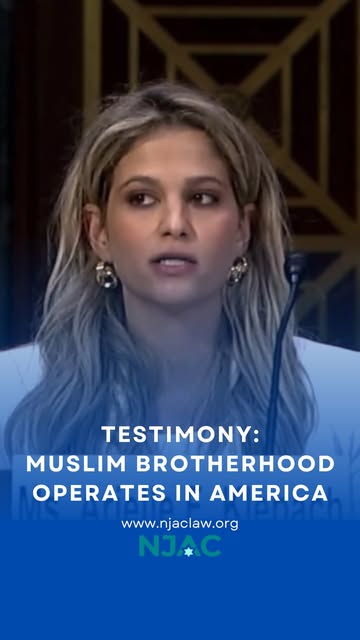 The Muslim Brotherhood said their goal was to infiltrate America, and they’re succeeding. Watch @njac.law’s Arielle Klepach’s testimony.