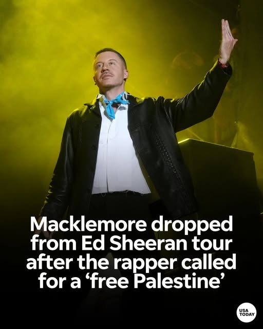 Macklemore will no longer open for Ed Sheeran on the remaining dates of his U.S. Loop Tour after several venues objected to the rapper's…