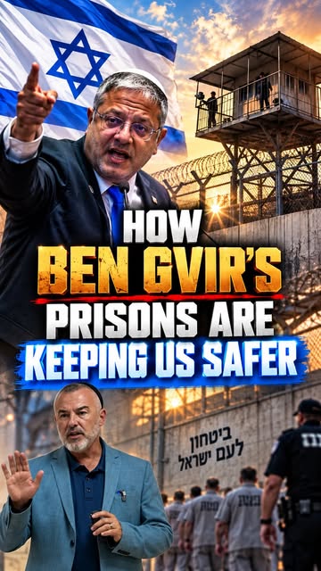 Ben Gvir's tough prisons are making us safer in Israel and the world.