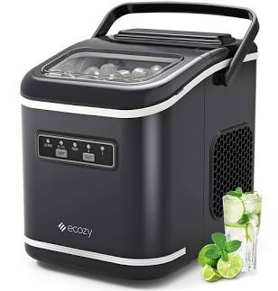 ecozy Portable Ice Maker Countertop 9 Cubes 6 Mins