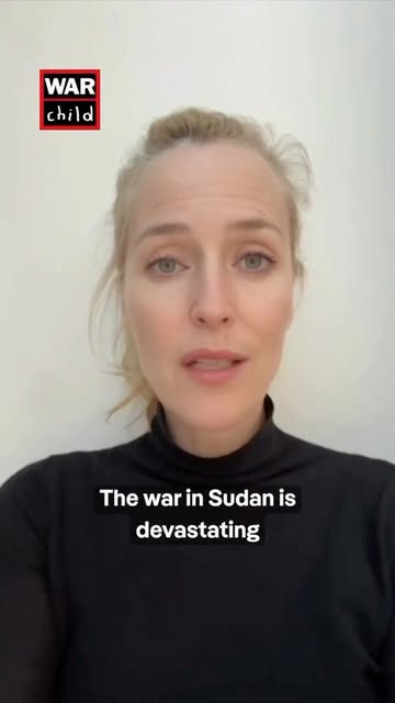 Gillian Anderson made a video for War Child about children in Sudan. Look at what her comments turned into. Hundreds of people, with pitc…