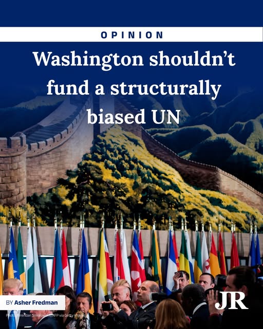 The UN's bias against the US and Israel is built into how it votes

➤ Follow @jerusalem_report for more stories like this.

Asher Fredman…
