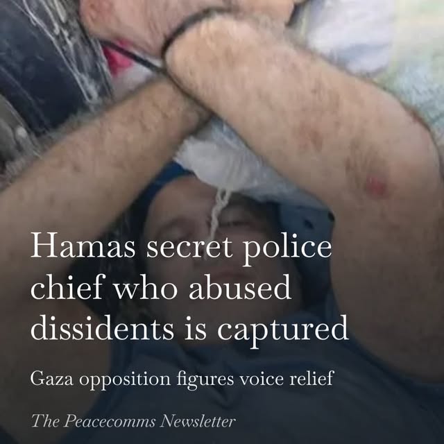 Israeli special forces captured the chief of Hamas’s secret police yesterday — the man who ran the agency responsible for hunting, detain…