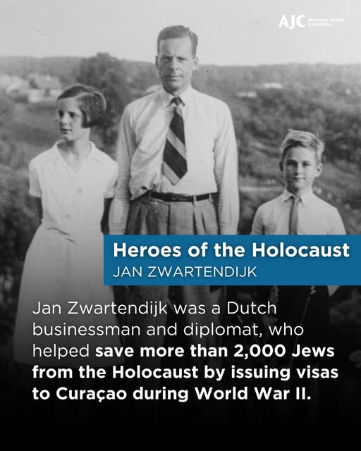 On the anniversary of Jan Zwartendijk’s death, we remember his extraordinary courage in helping save more than 2,000 Jews during the Holo…