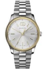 Gucci Gucci G-Timeless Diamond Bezel Stainless Steel Watch