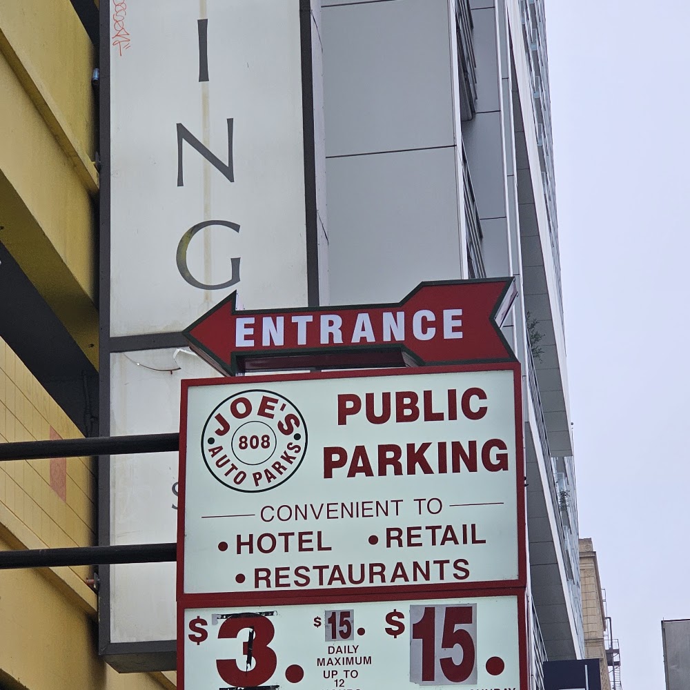Joe's Auto Parks Parking