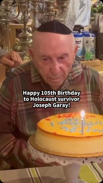 Happy 105th birthday to Holocaust survivor Joseph Garay! Joseph survived the Nazis, moved to the US and started a new life. He raised a f…