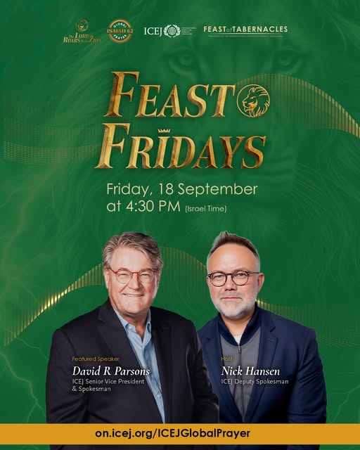 FEAST FRIDAYS 🦁✨

Join us for another Feast Fridays gathering as we prepare our hearts for the Feast of Tabernacles through prayer, wors…