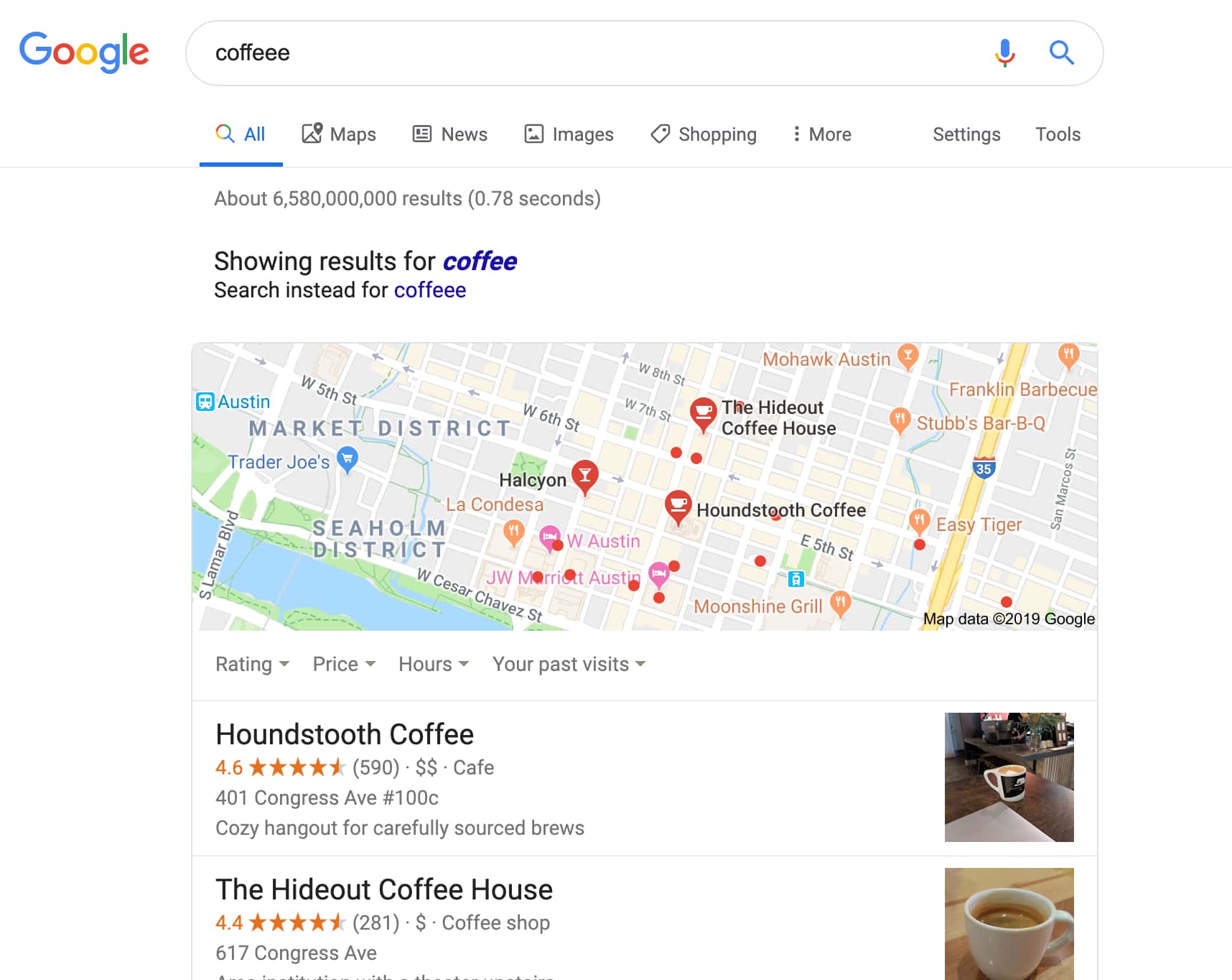 Results for: Coffeee